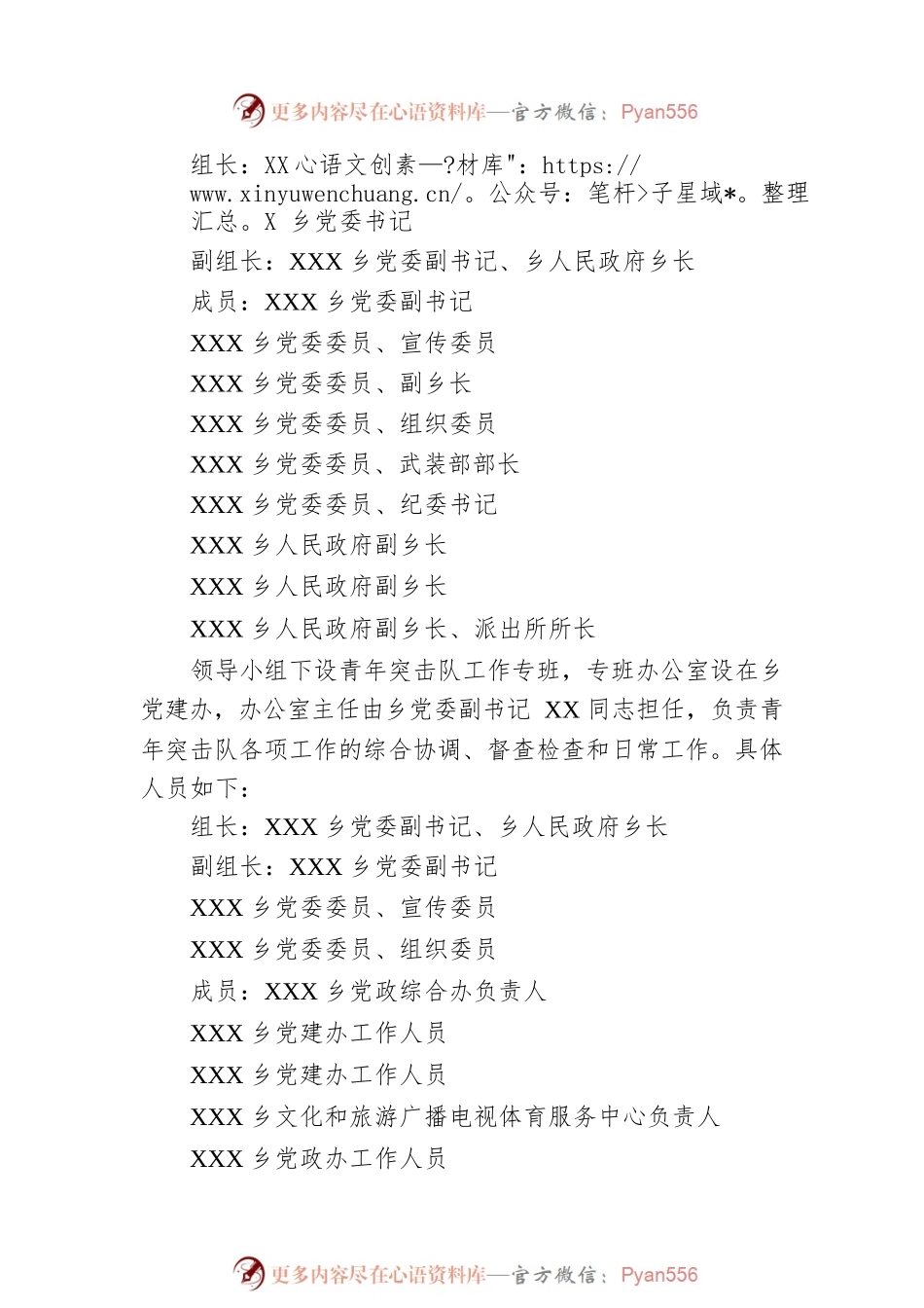 乡镇青年突击队组建实施方案.docx_第2页