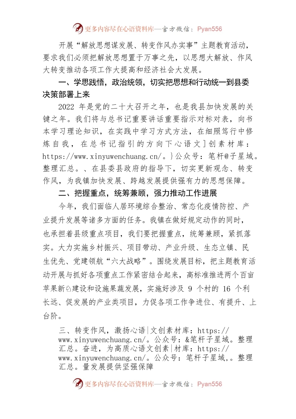 乡镇领导干部解放思想大讨论研讨会发言.docx_第1页