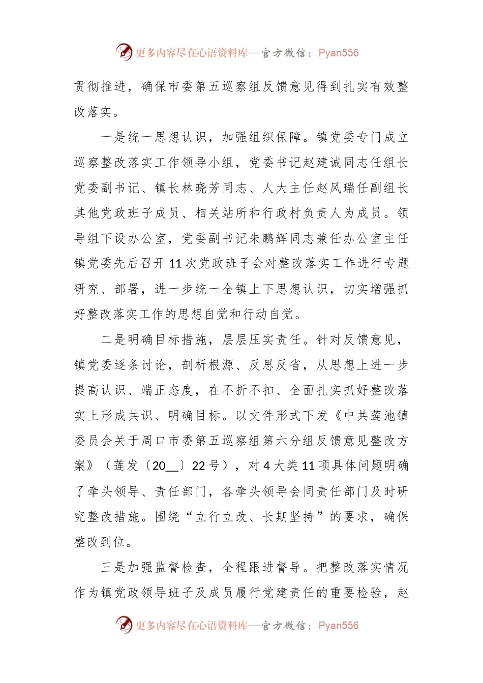 乡镇党委关于巡察组反馈意见整改落实情况报告.docx_第2页
