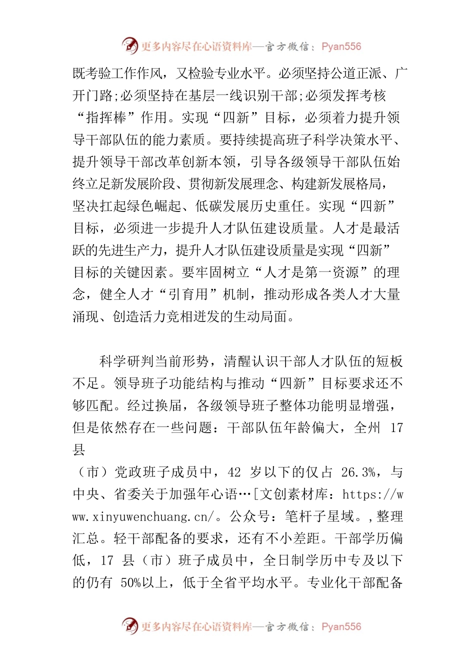 【组织工作中心组研讨发言】聚焦“四新”目标 全面建强凉山干部人才队伍.docx_第2页