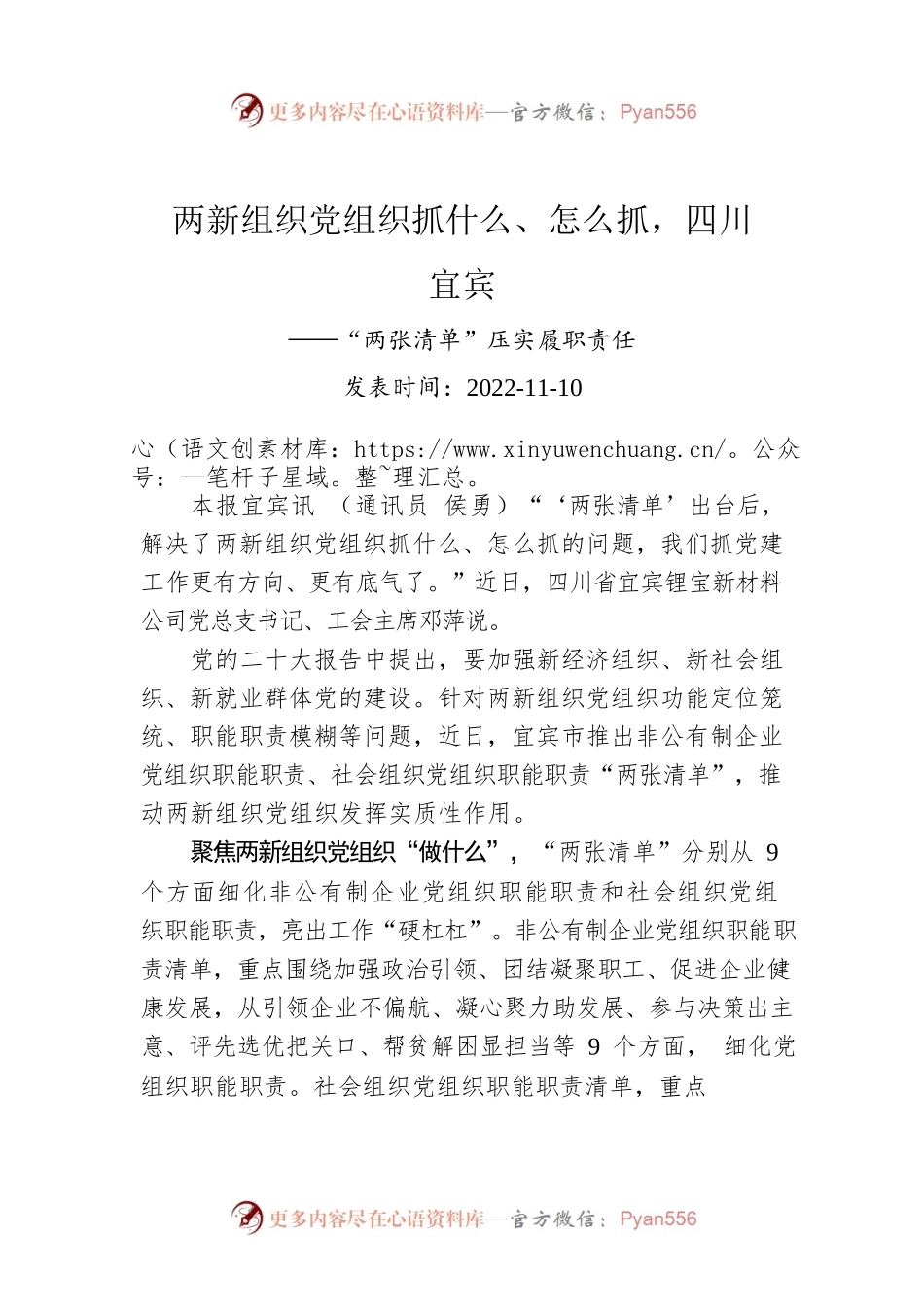 两新组织党组织抓什么、怎么抓，四川宜宾.docx_第1页