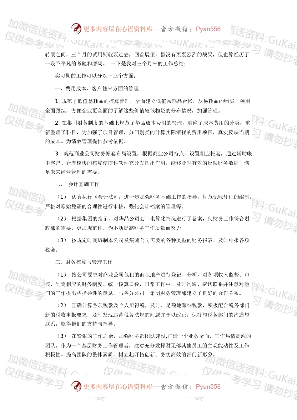 会计工作总结5.docx_第1页