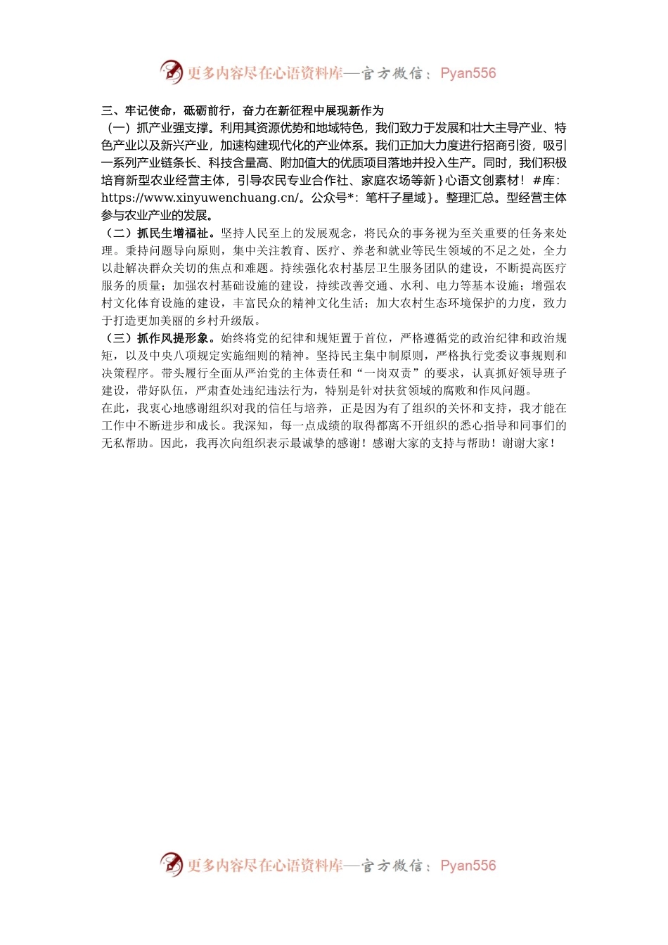 乡镇党委书记任职表态发言.docx_第2页