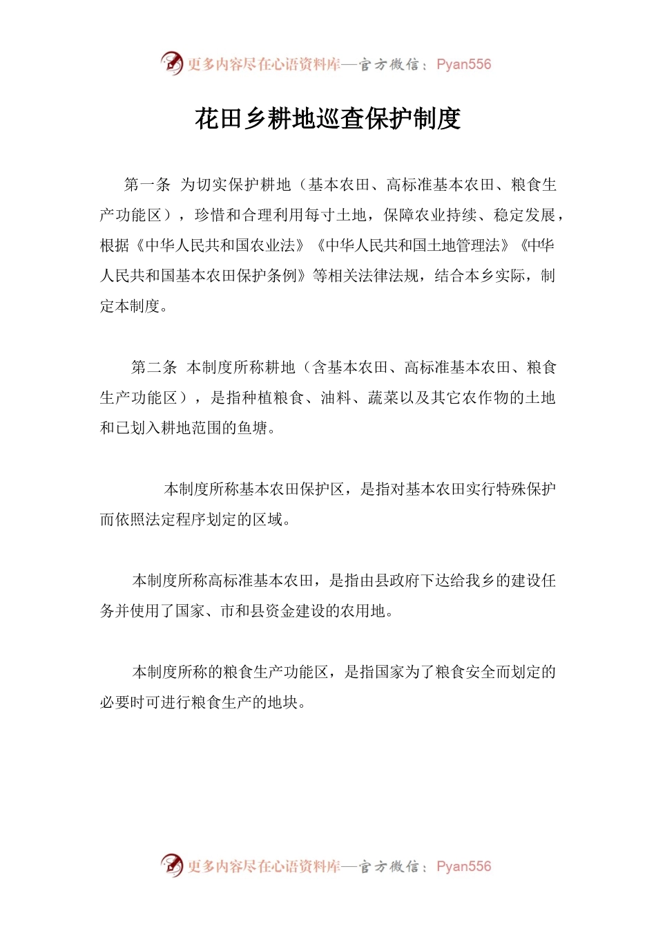 乡耕地巡查保护制度.docx_第1页