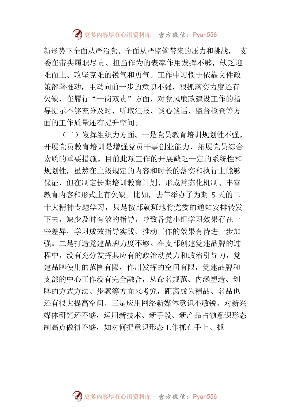 主题教育专题组织生活会问题清单.docx_第2页