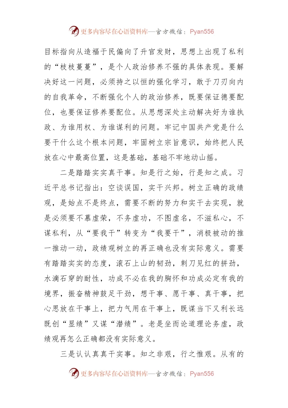 中心组成员关于政绩观主题研讨交流发言稿.docx_第2页