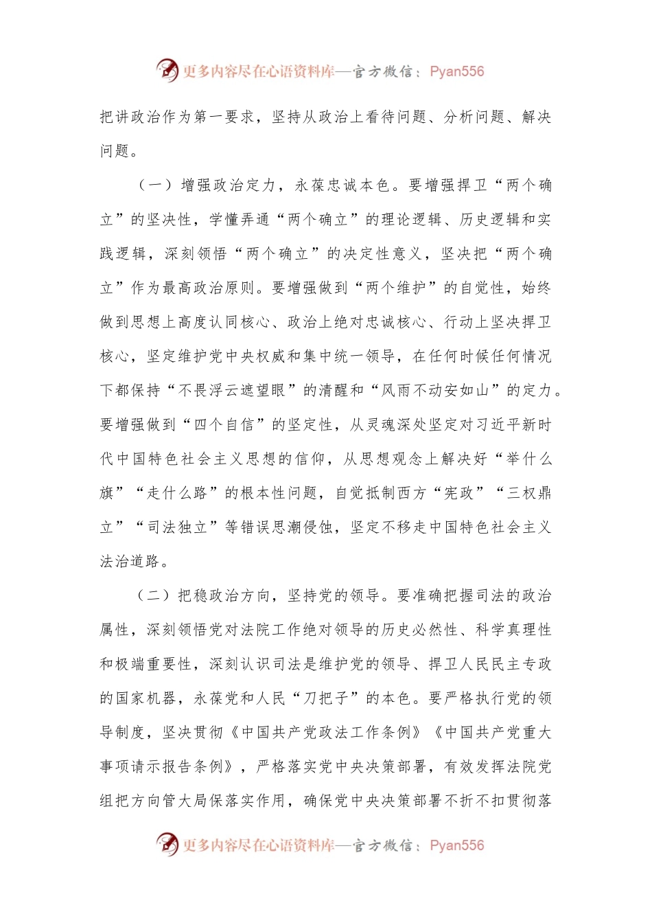 主题党日党课讲稿：做实“从政治上看、从法治上办”，为奋力谱写中国式现代化市域篇章贡献法院力量.docx_第2页
