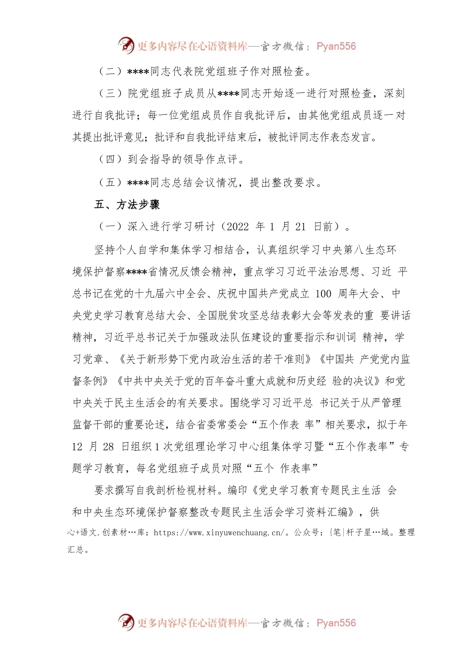 中央生态环境保护督察整改专题民主生活会实施方案.docx_第2页