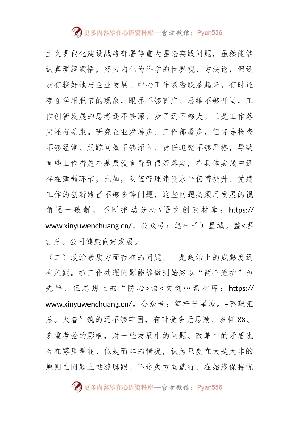 主题教育专题民主生活会领导班子个人发言稿提纲.docx_第2页