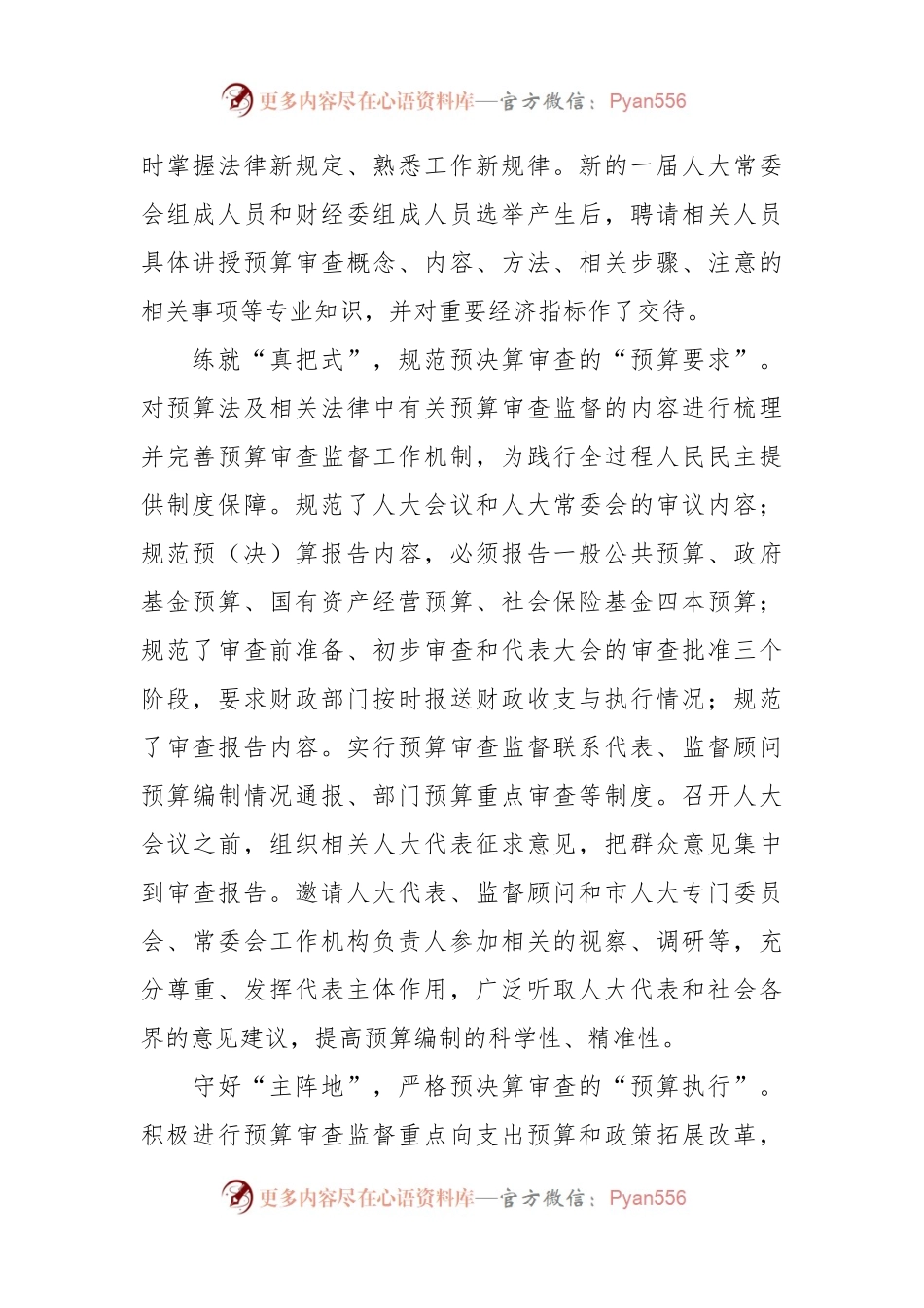 人大中心组研讨发言：深入践行全过程人民民主 扎实推进预决算审查监督.docx_第2页