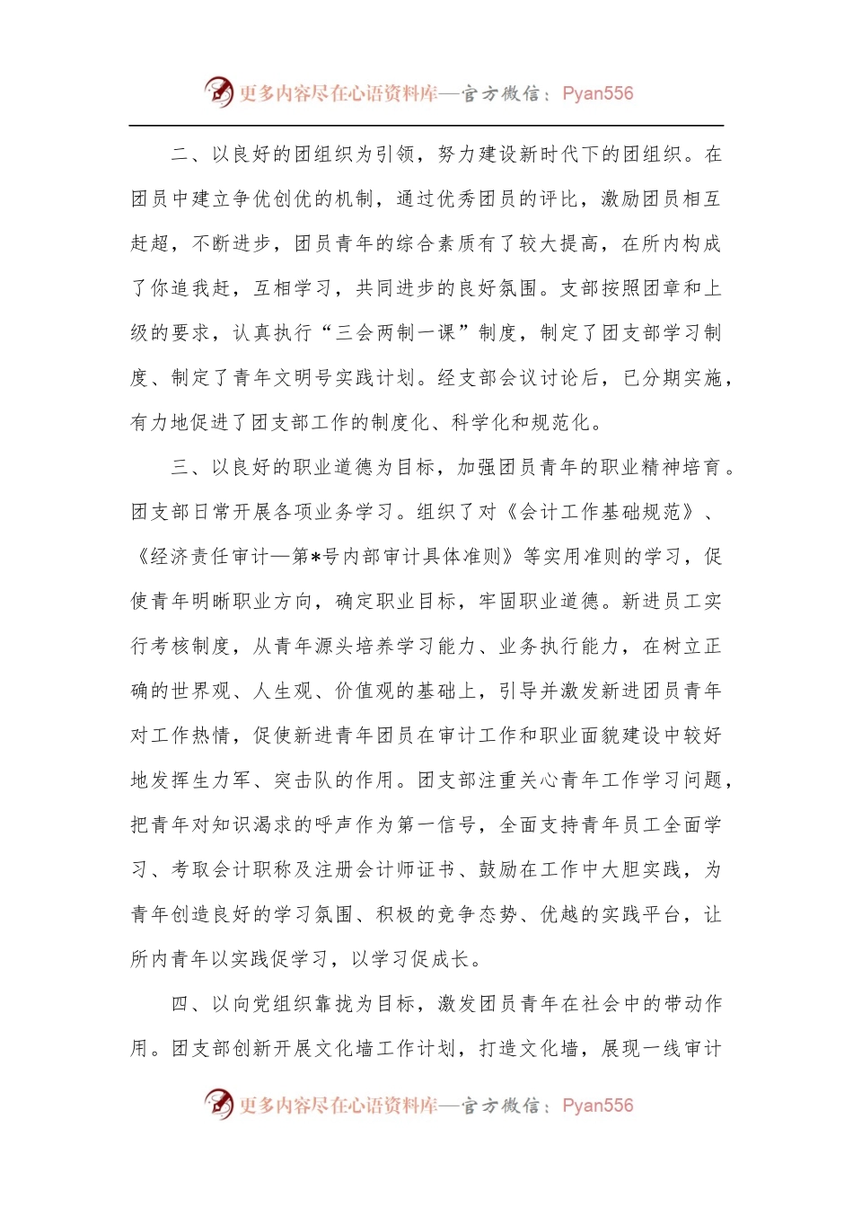 会计师事务所红旗团委先进事迹材料.docx_第2页