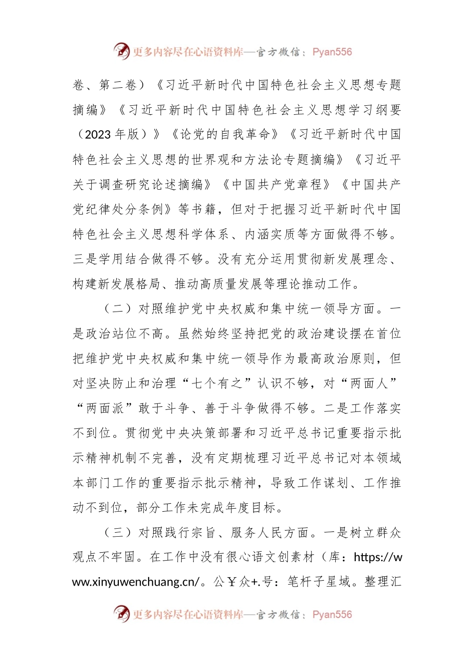 主题教育专题民主生活会个人发言稿提纲（新对照6方面+政绩观）.docx_第2页
