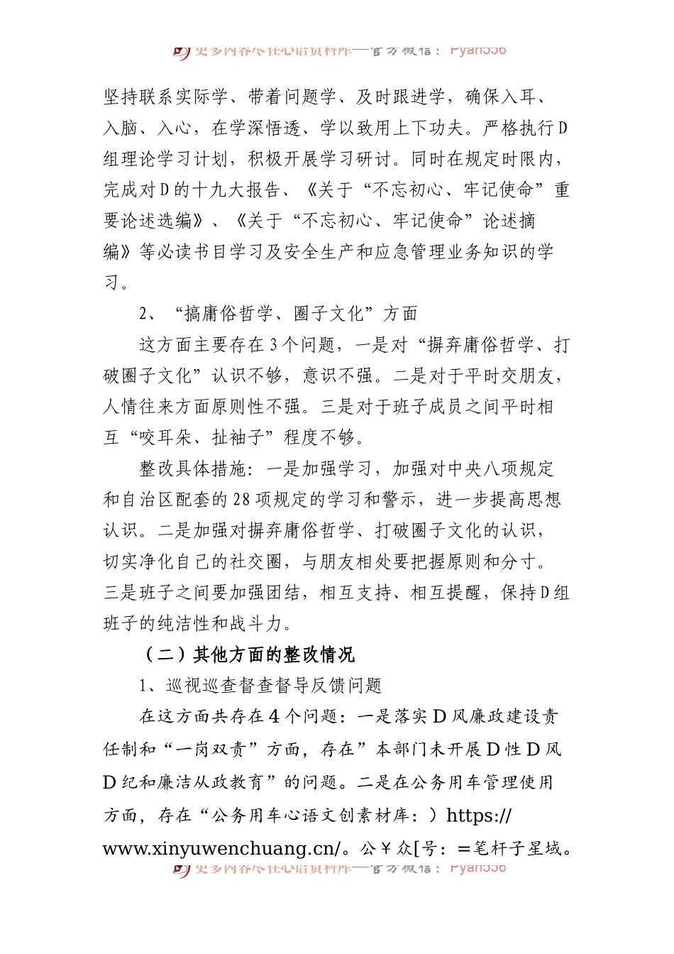 主题教育整改落实和专项整治工作情况报告.docx_第2页