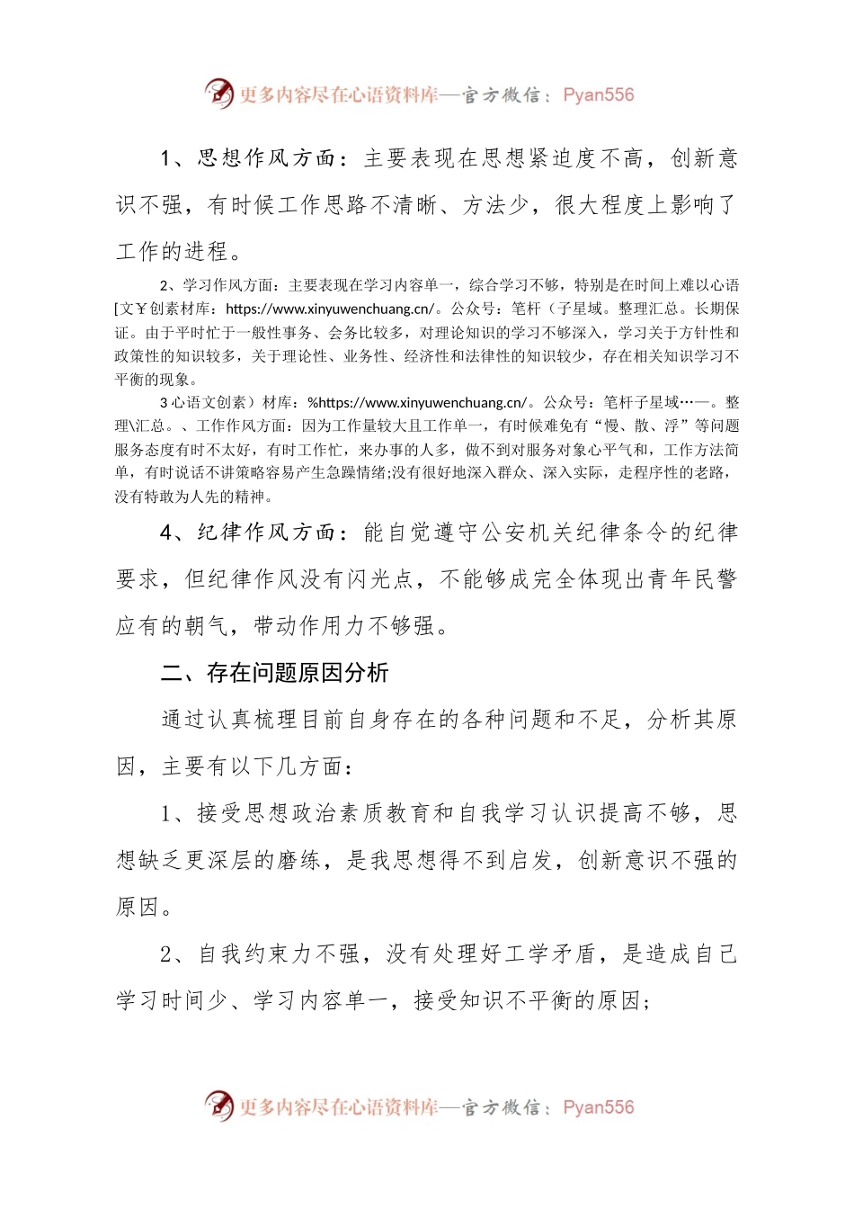 从严治警教育整顿个人对照发言材料.docx_第2页