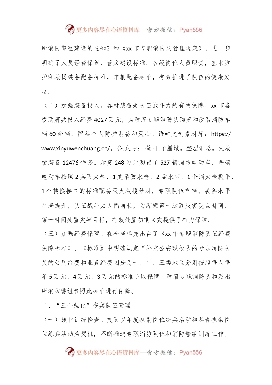 专职消防队伍建设交流材料.docx_第2页