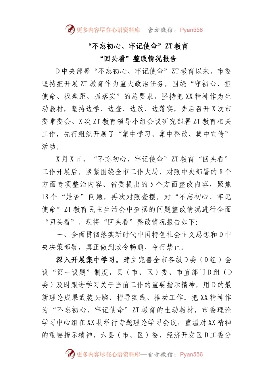 主题教育回头看整改情况报告.docx_第1页