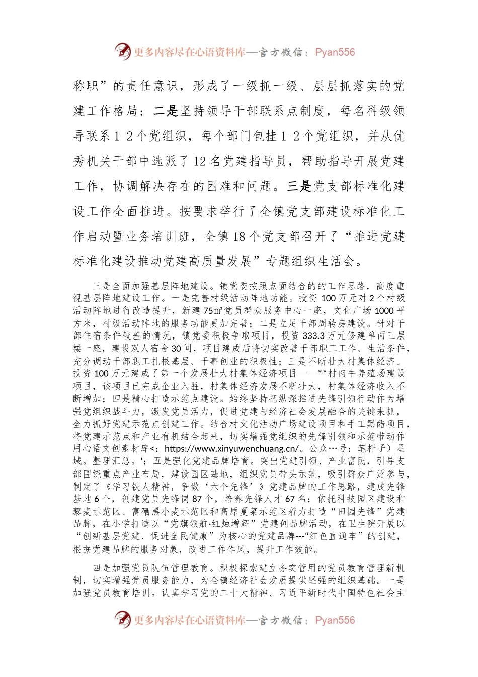 乡镇党委党建专项总结.docx_第2页