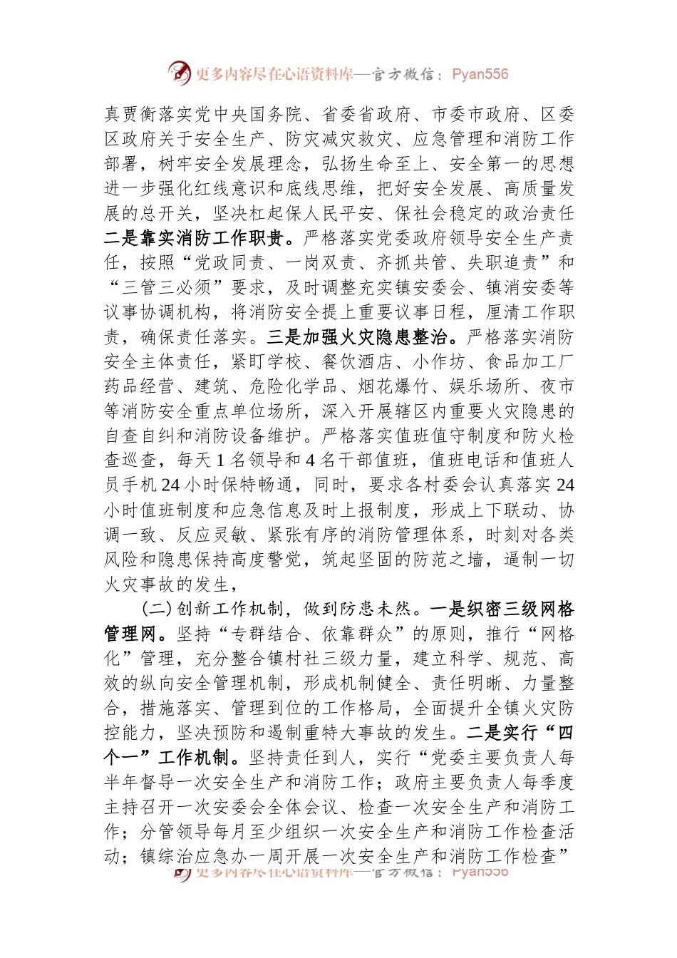 乡镇消防安全工作汇报.docx_第2页