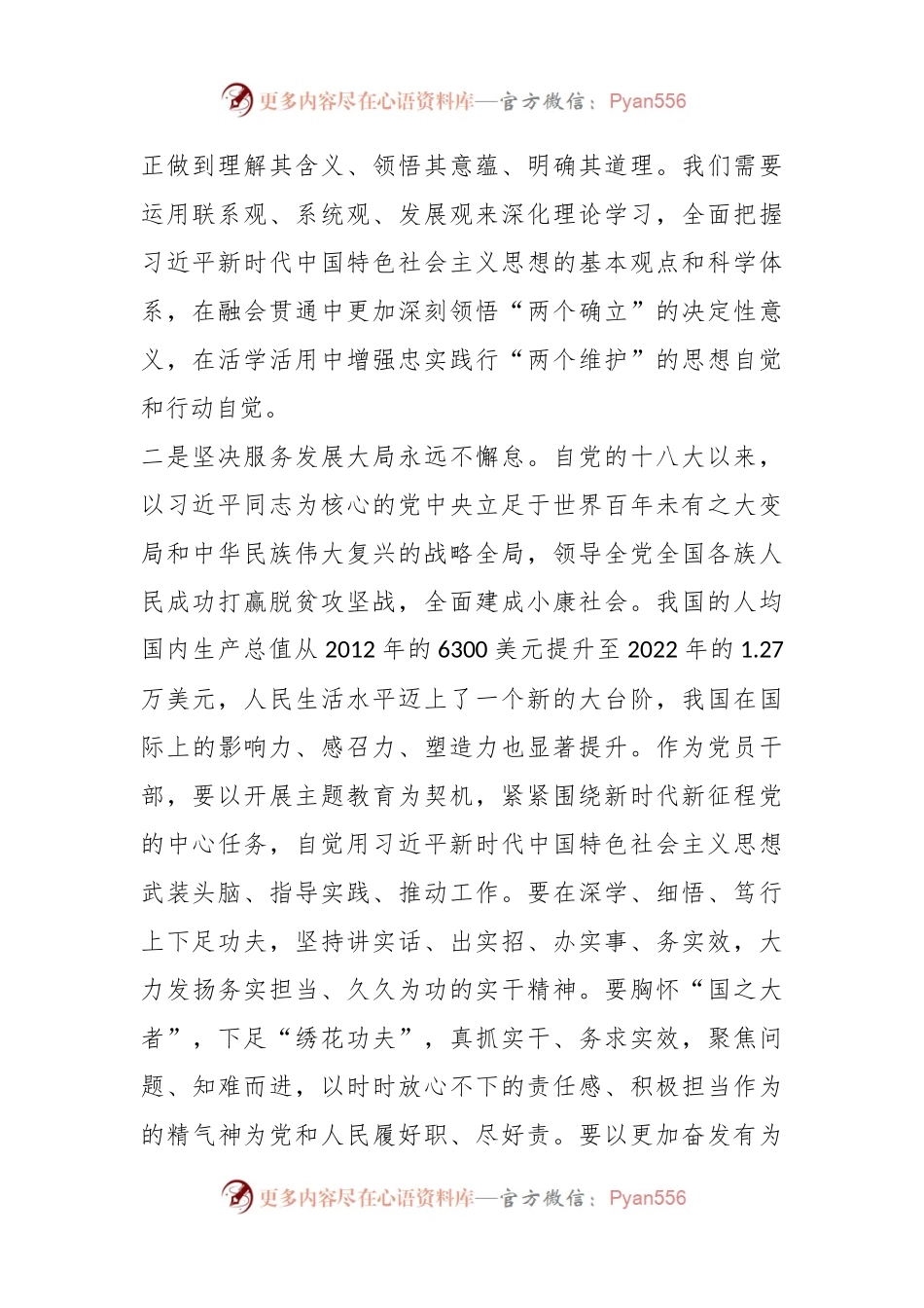 个人在2023年主题教育理论学习专题研讨会发言提纲.docx_第2页