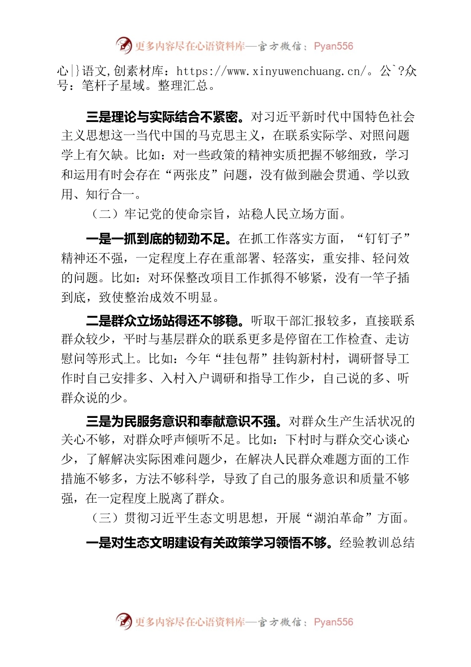 中央生态环境保护督察整改专题民主生活会个人发言.docx_第2页