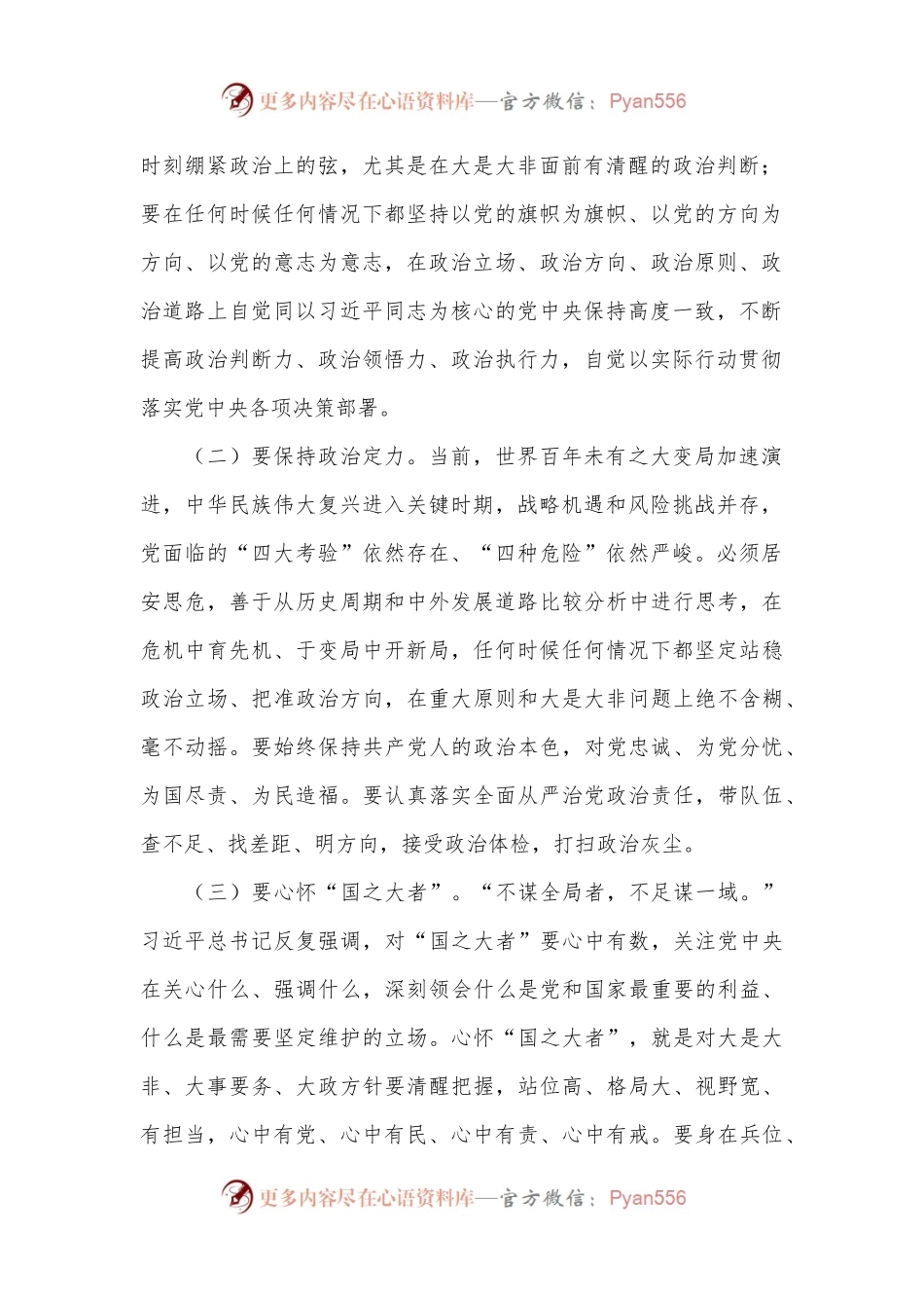 专题党课：提高政治站位，狠抓工作落实，以钉钉子精神切实把党中央的决策部署落实到位.docx_第2页