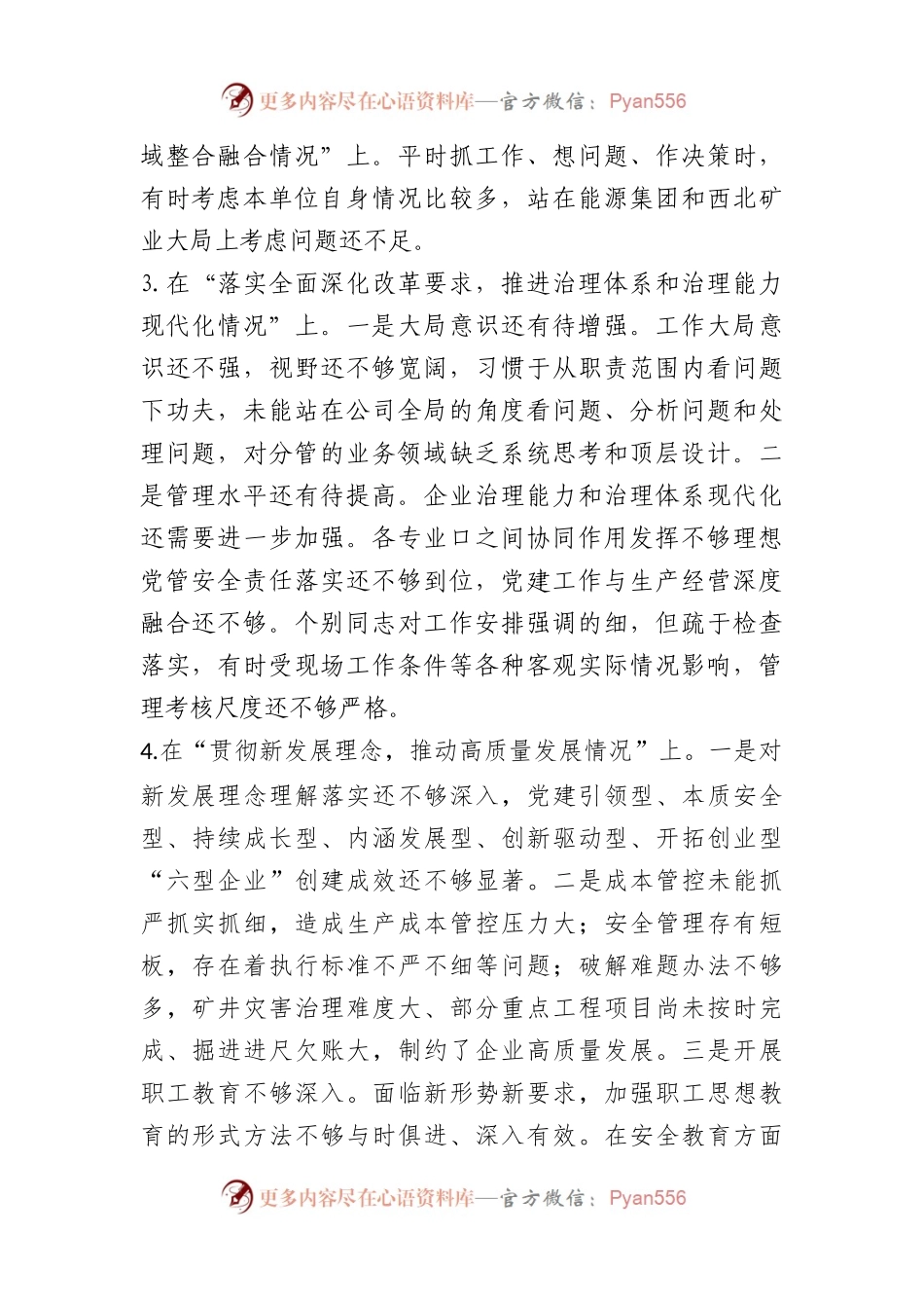 上级巡察整改专题民主生活会材料.docx_第2页