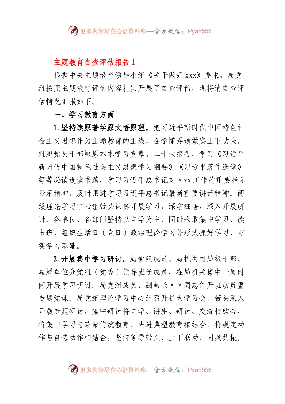 主题教育自查评估报告1.docx_第1页