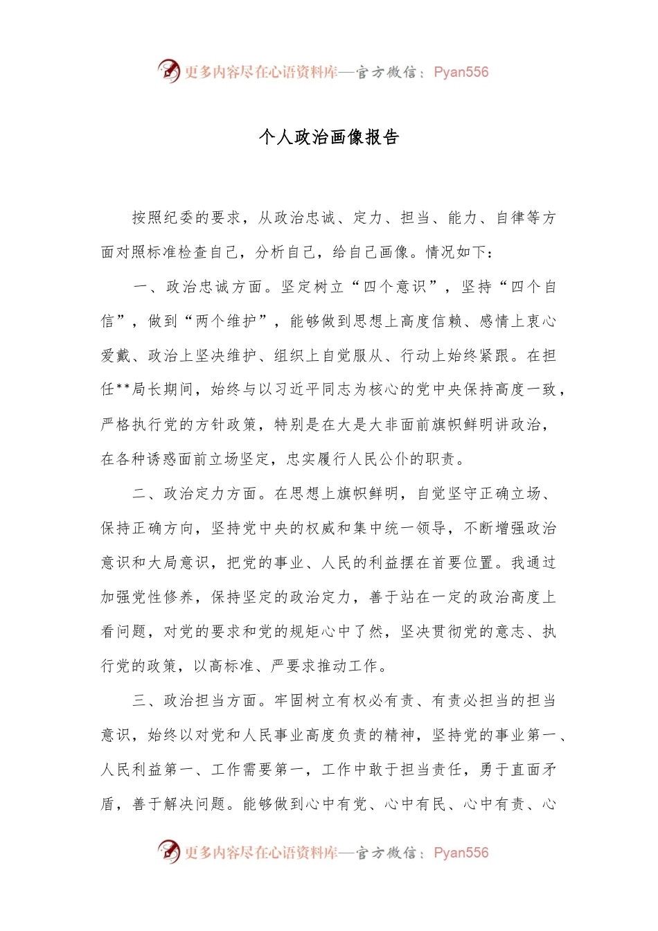 个人政治画像报告.docx_第1页