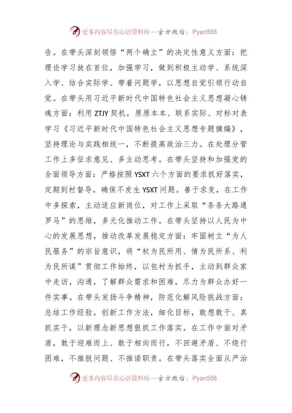中共XX工作委员会学习贯彻2023年专题民主生活会检视发言稿提纲.docx_第2页