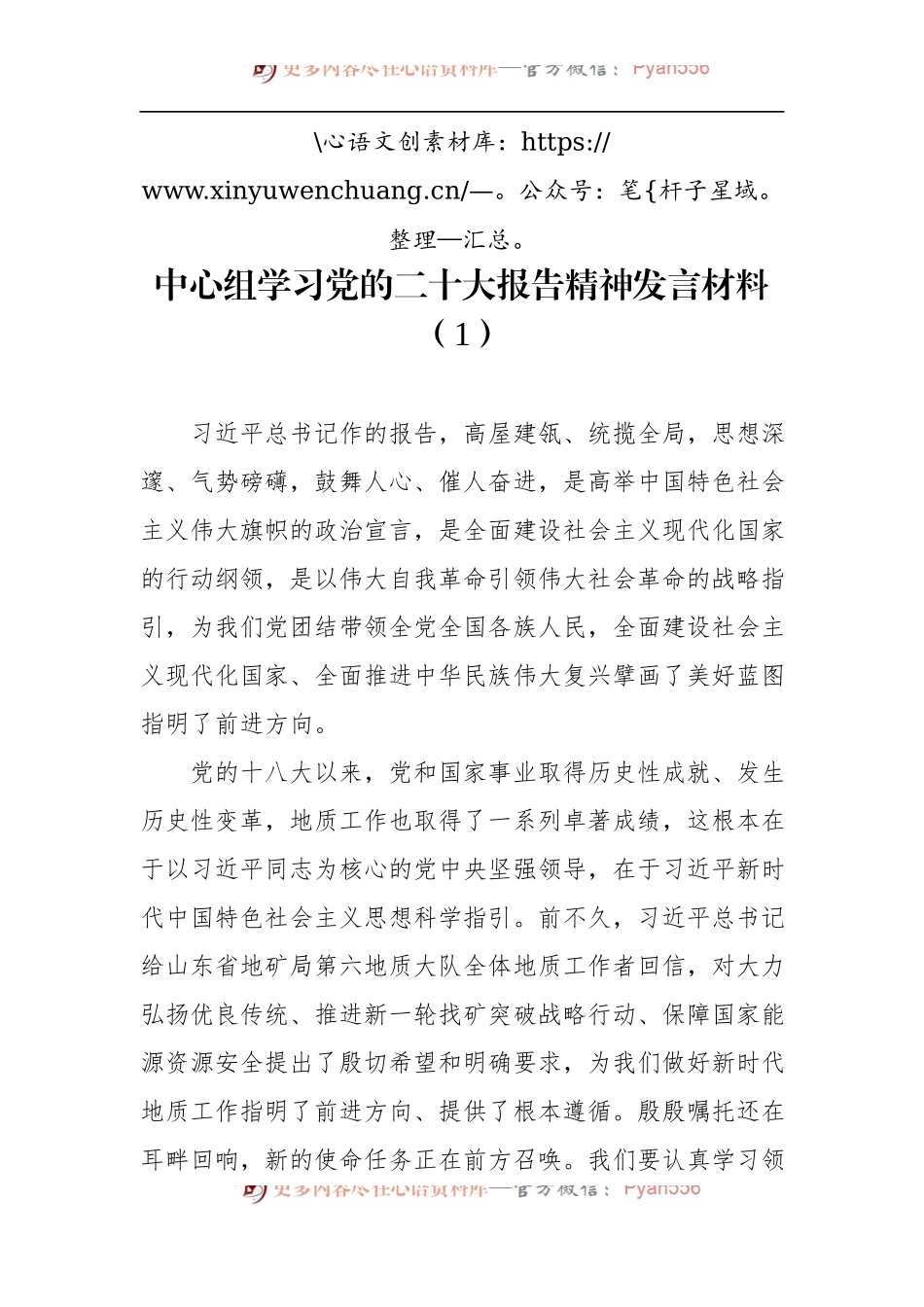中心组：学习大会精神发言材料（4篇）.docx_第2页