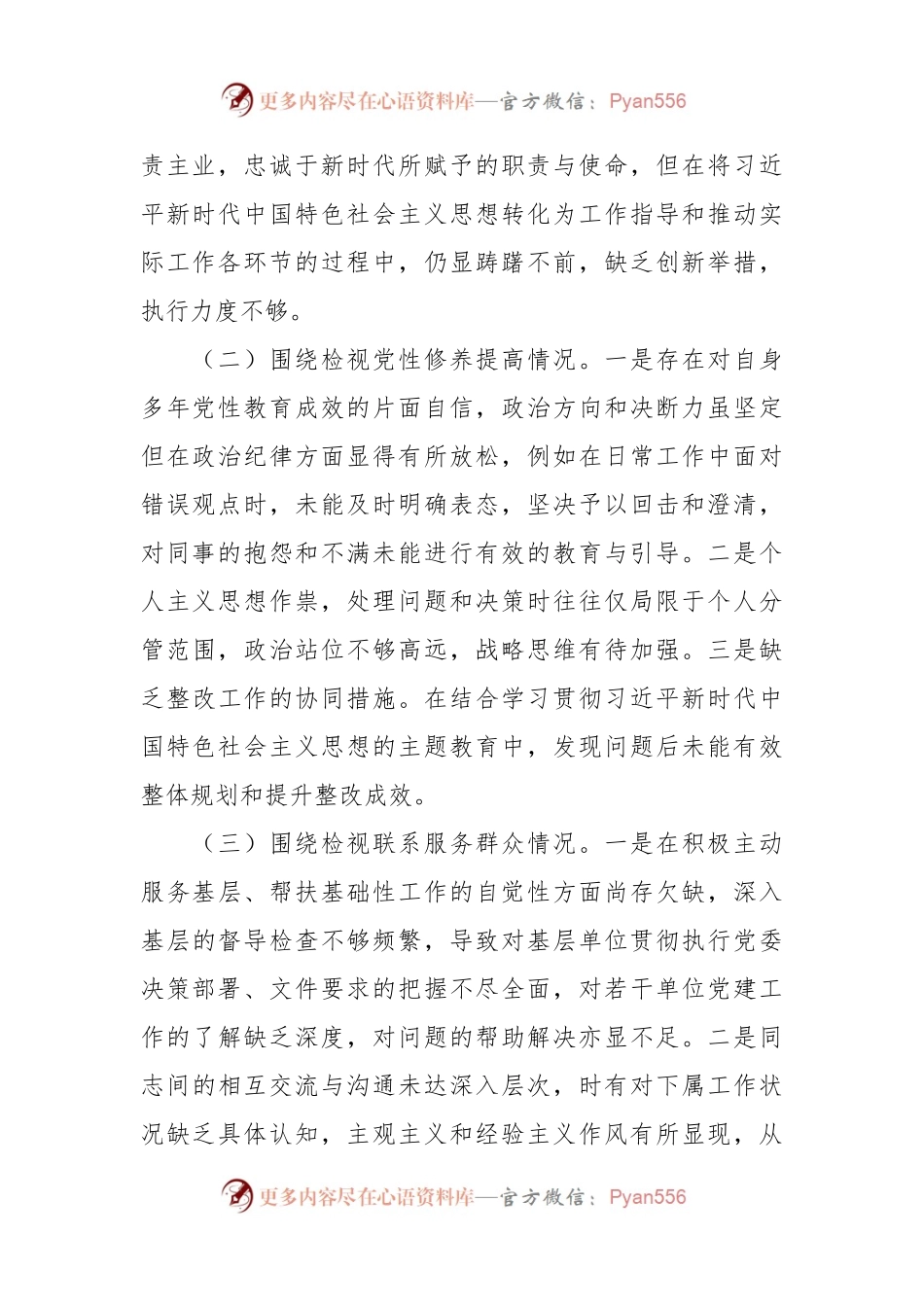主题教育专题组织生活会个人对照检查（四个方面检视）(2).docx_第2页