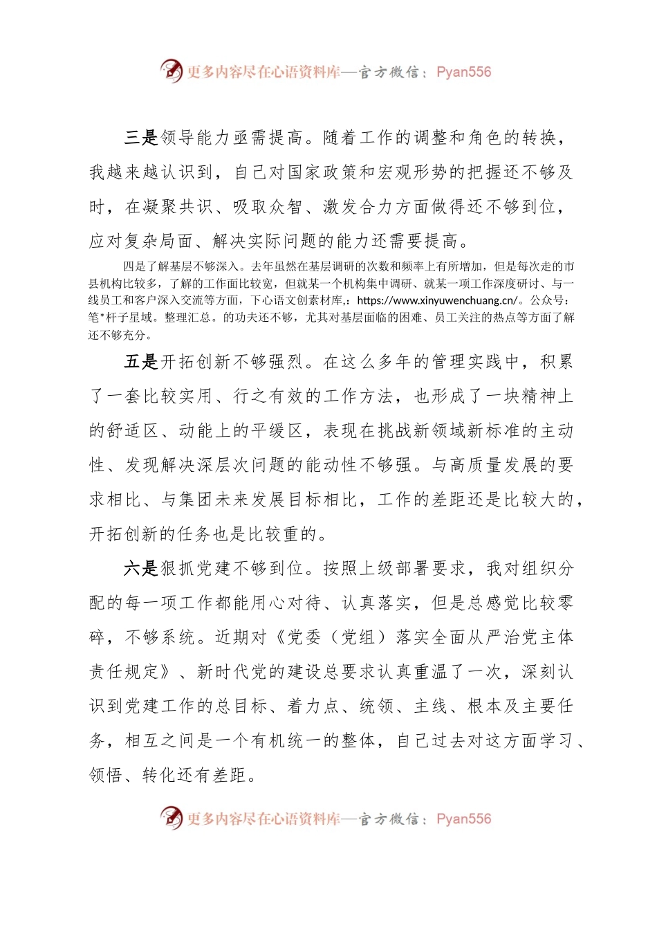 主题教育专题民主生活会发言提纲.docx_第2页