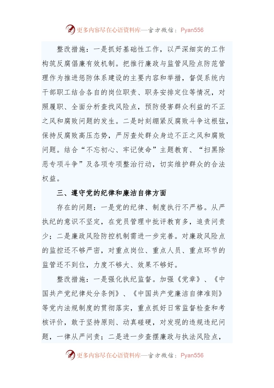 个人述责述廉存在问题及整改措施.docx_第2页