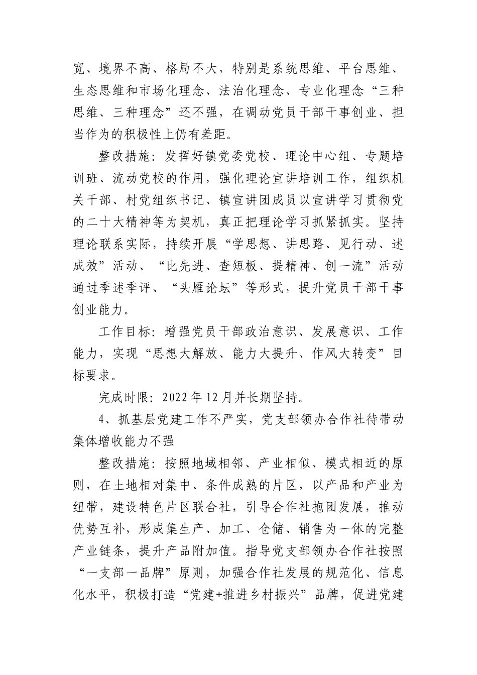 乡镇抓基层党建工作整改清单2600字.docx_第2页