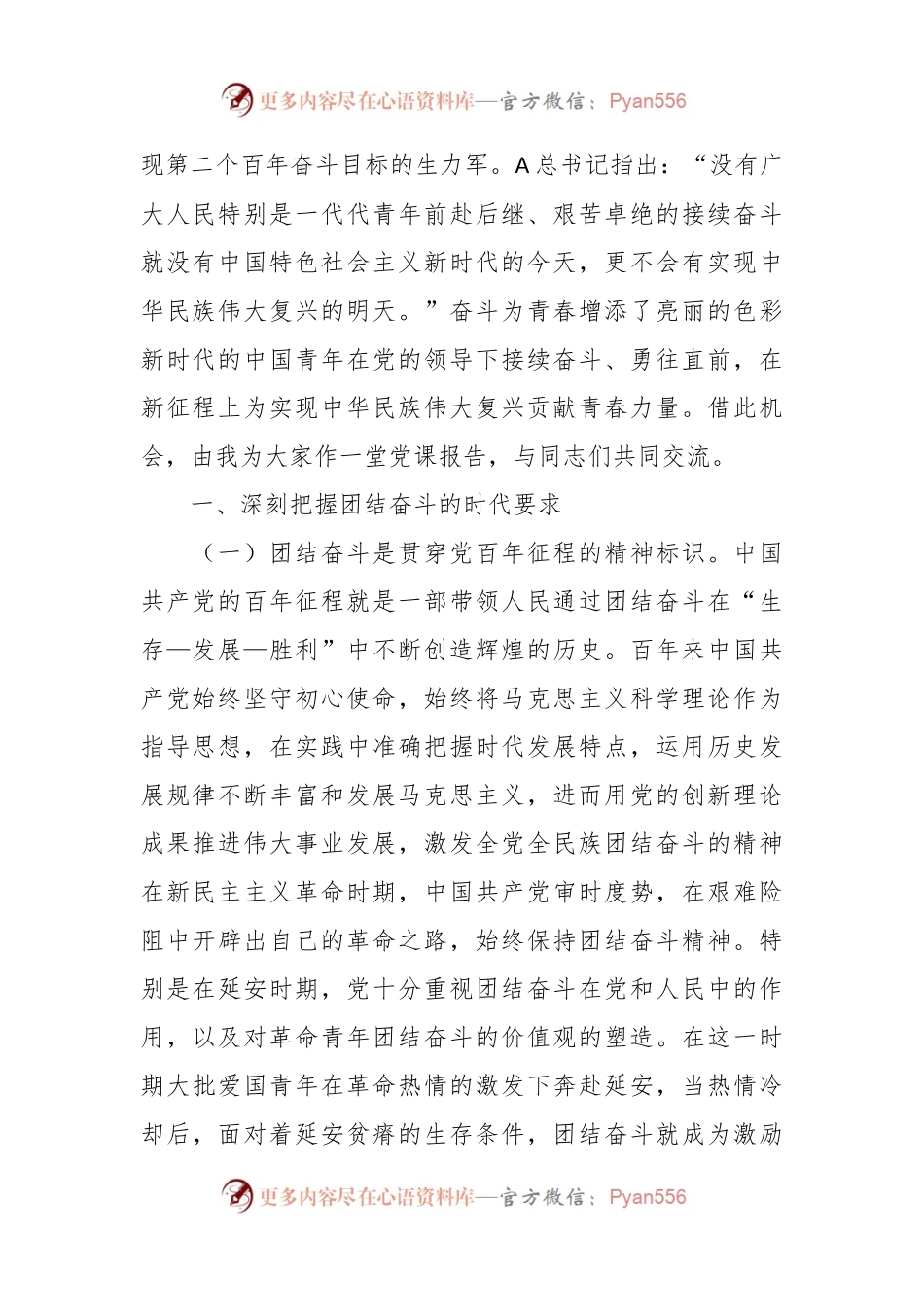 主题党课：团结引领广大青年在全面建设社会主义现代化国家的火热实践中贡献青春力量.docx_第2页