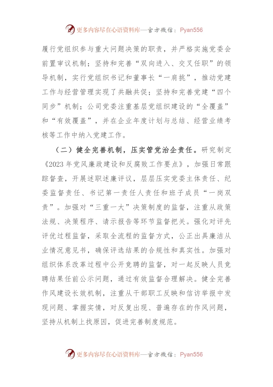公司纪检工作2023年工作完成情况及2024年工作计划.docx_第2页