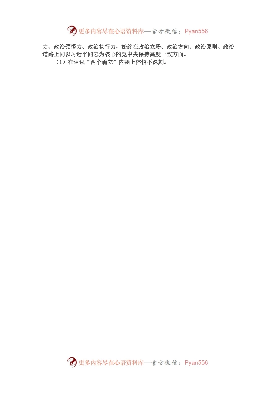 公司领导班子2022年度民主生活会对照检查材料.docx_第2页