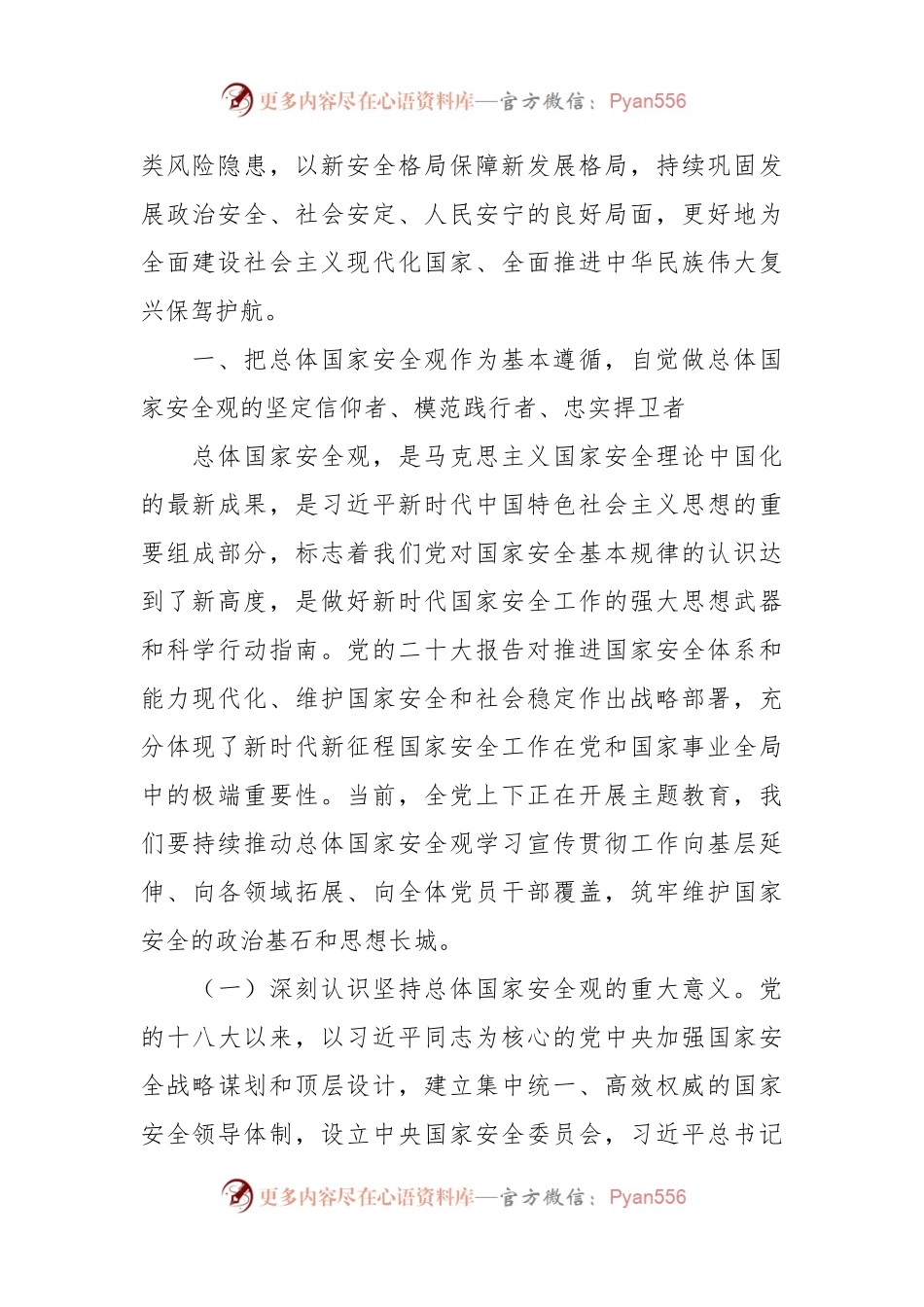 全面贯彻落实总体国家安全观专题辅导党课讲稿.docx_第2页