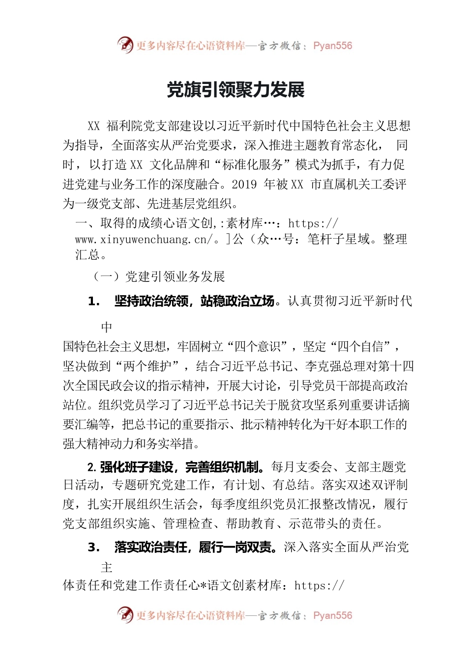 党旗引领聚力发展.docx_第1页