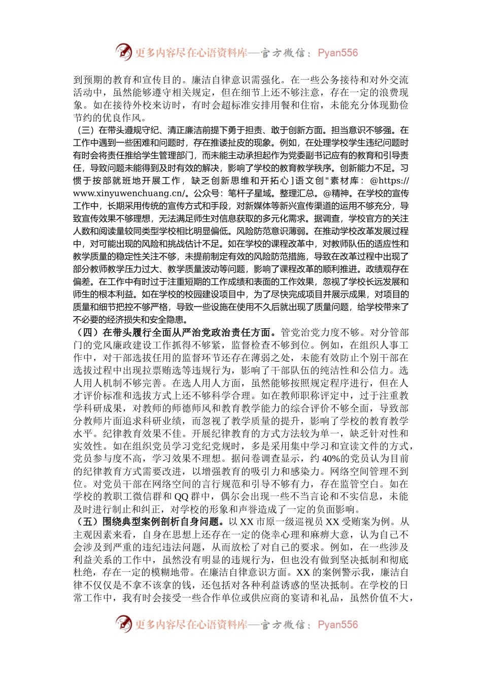 党委副书记2024年度民主生活会个人对照检视发言材料.docx_第2页