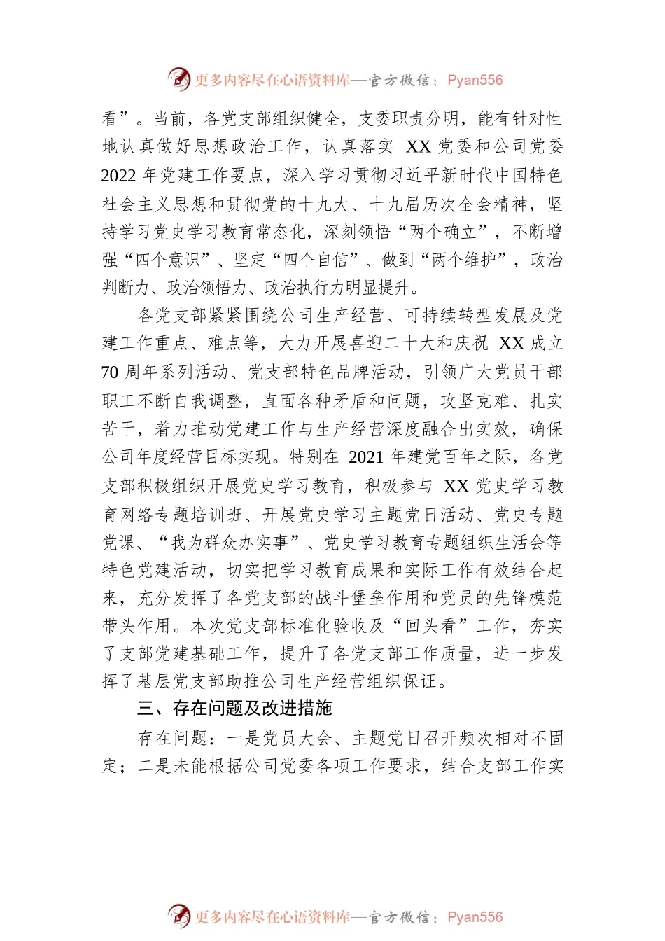 公司2022年党支部标准化建设工作总结.docx_第2页