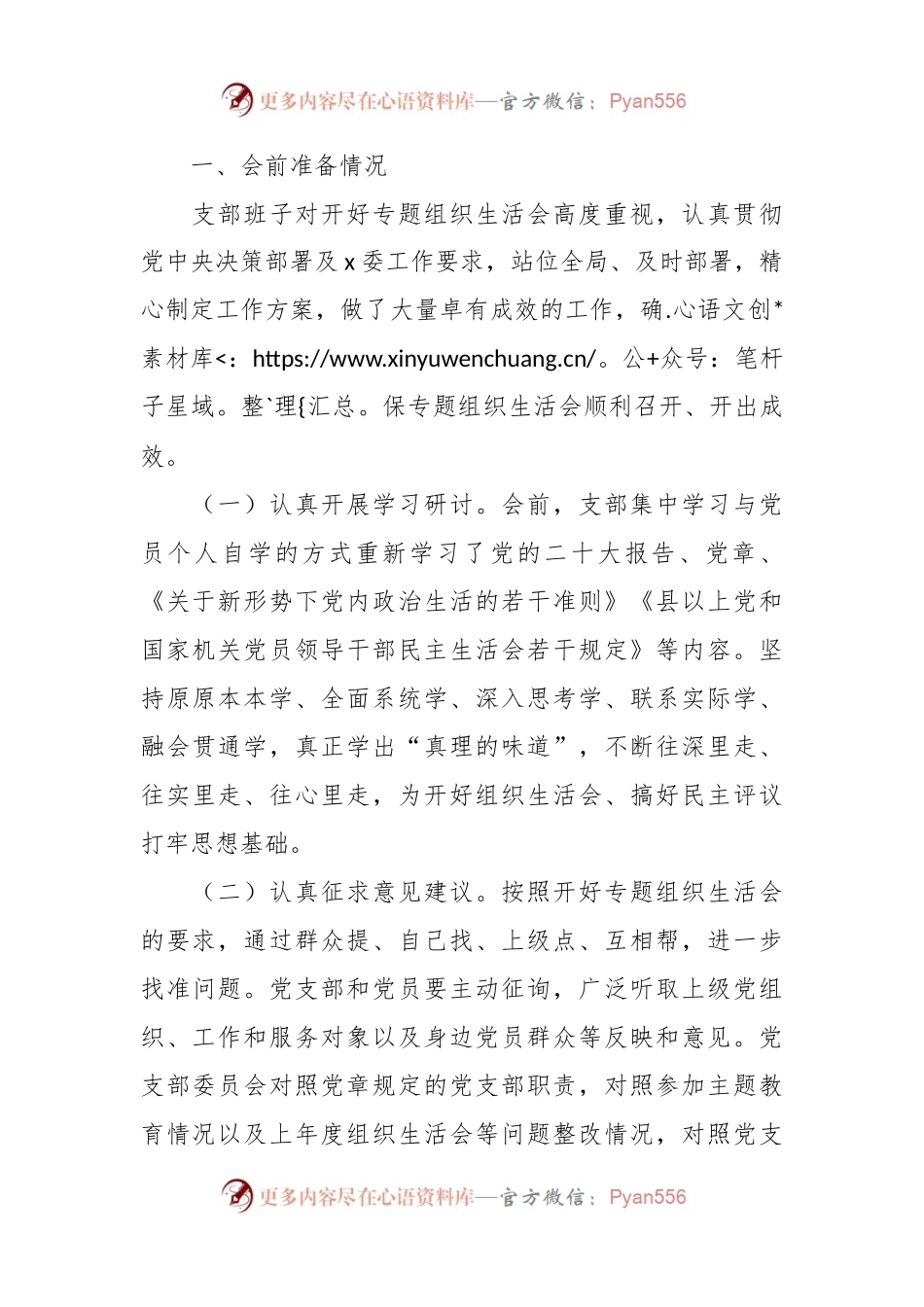党支部2023年第二批主题教育组织生活会工作报告范文.docx_第2页