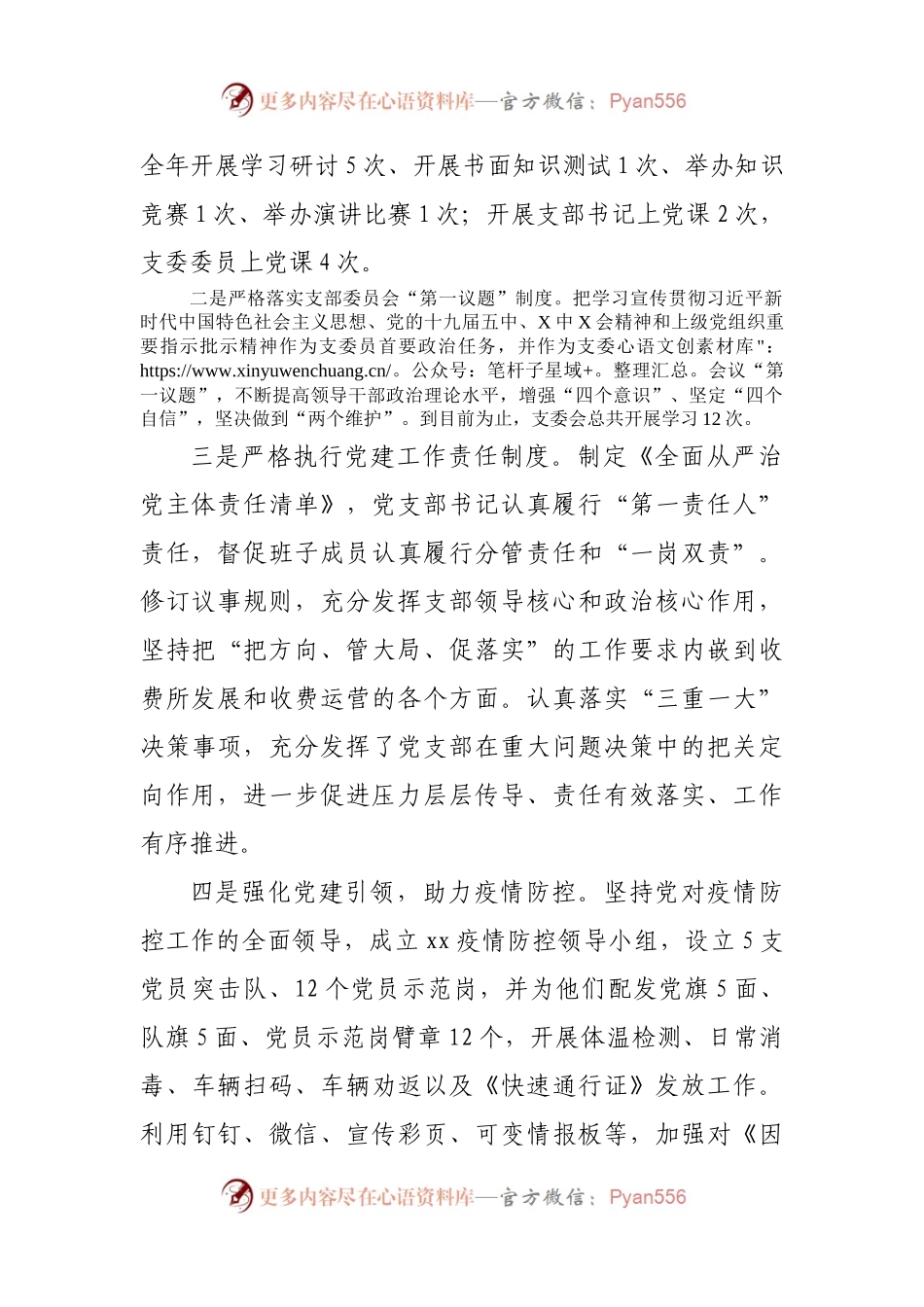 党支部2021年全面从严治党工作总结.docx_第2页