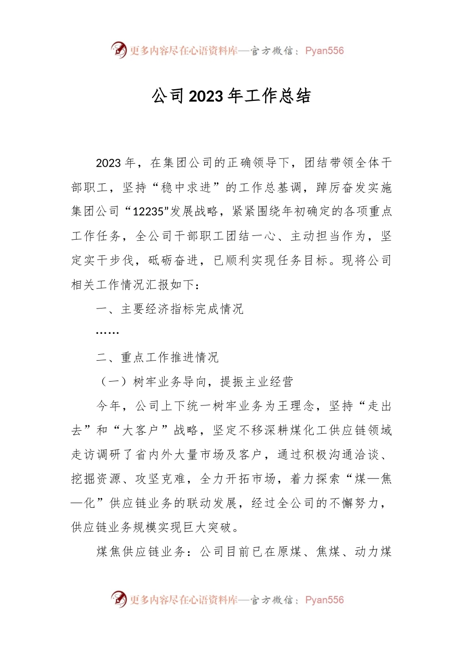 公司2023年工作总结.docx_第1页