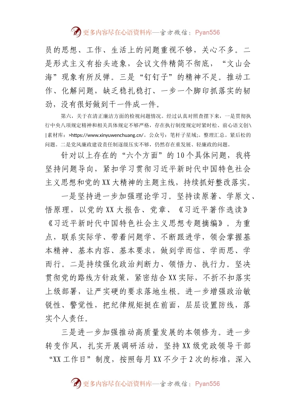 党支部党员领导干部2023年主题教育个人检视问题情况分析报告.docx_第2页
