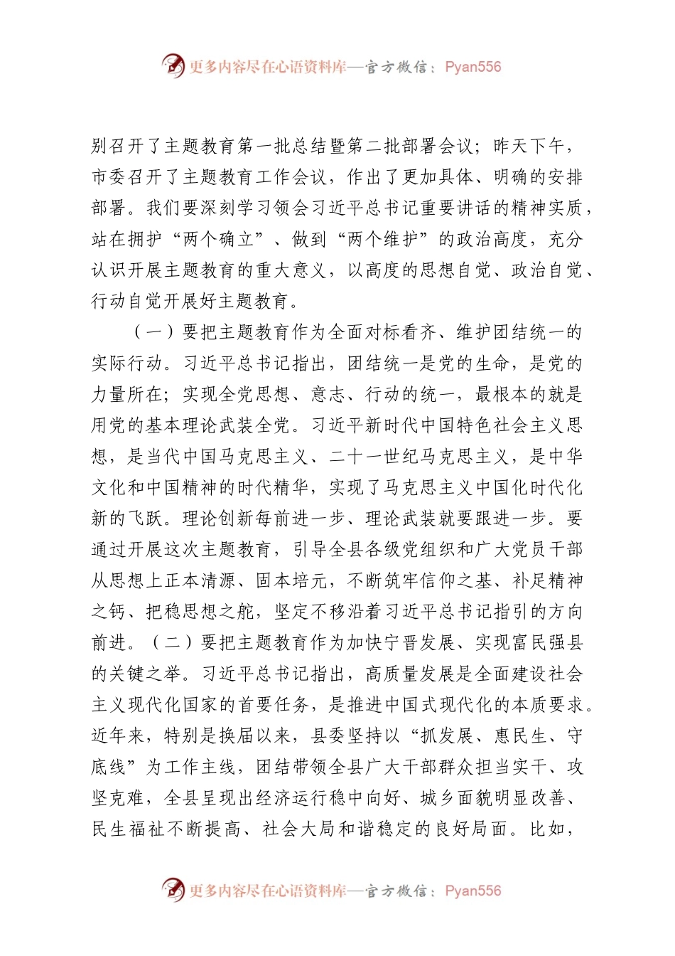 全县主题教育动员会讲话（原创）.docx_第2页