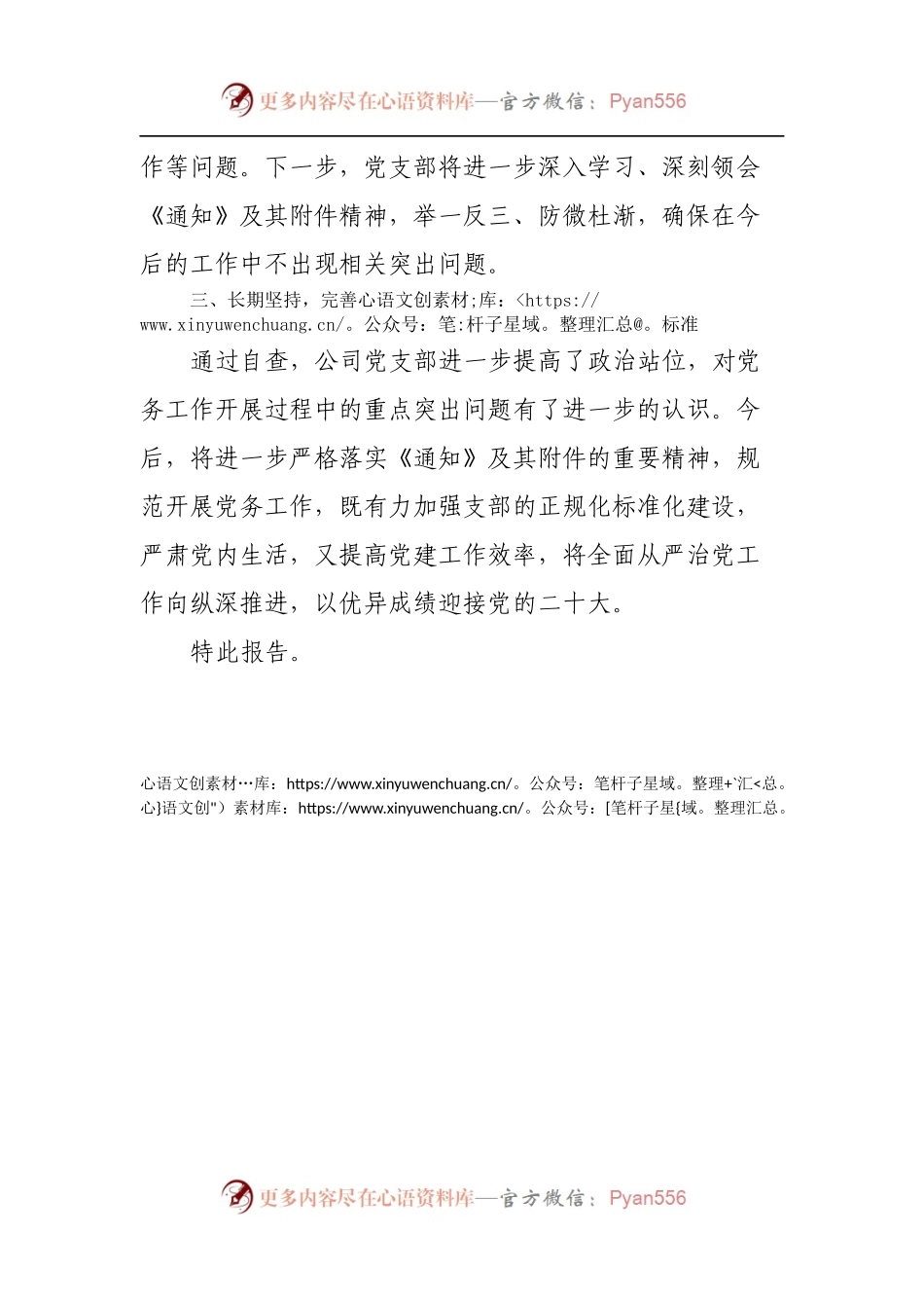 党支部关于清查整治党务工作突出问题的自查报告.docx_第2页