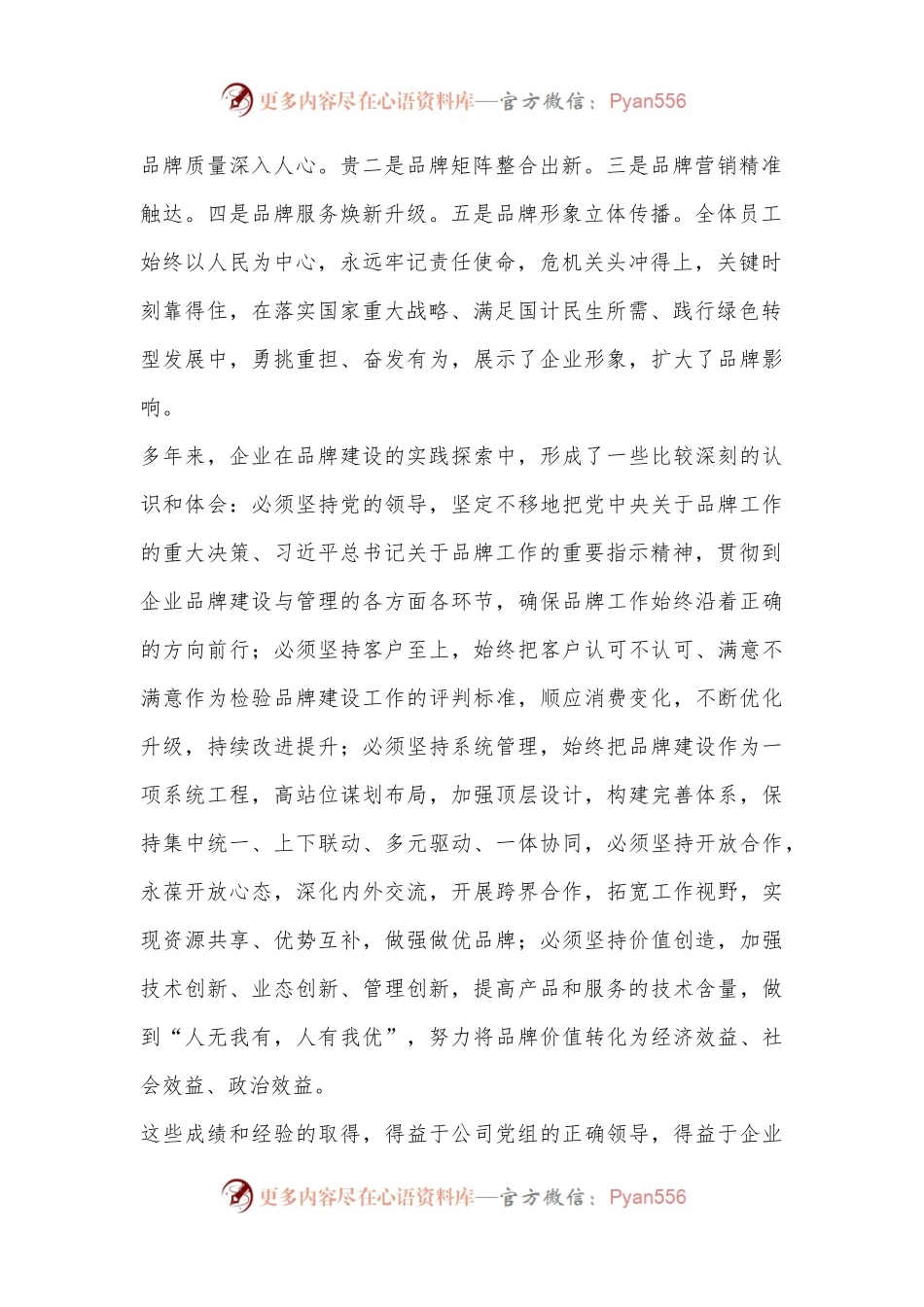公司领导在企业品牌建设推进会上的讲话.docx_第2页