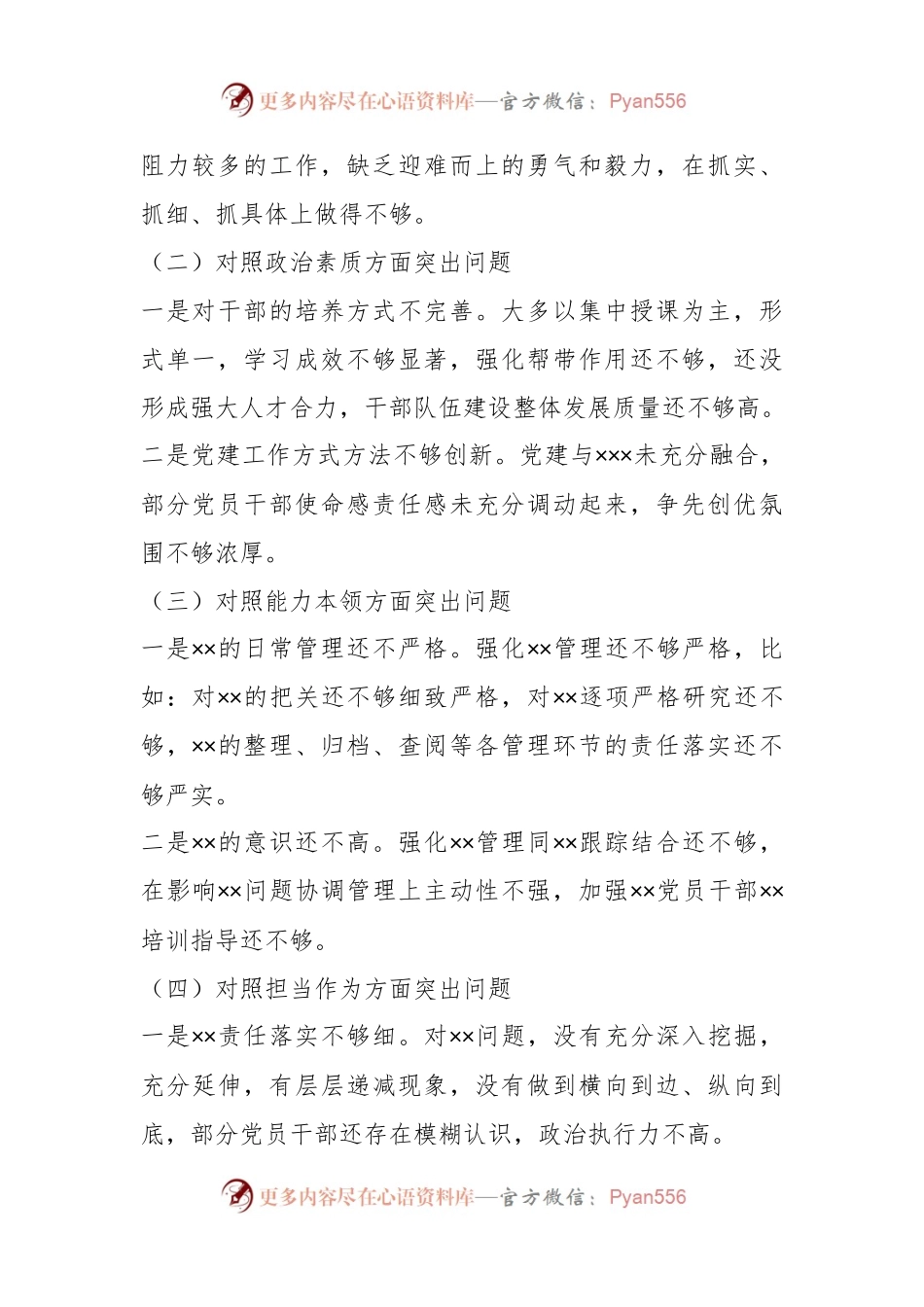 关于2023年第一批主题教育专题民主生活会专职书记个人剖析查摆发言提纲.docx_第2页
