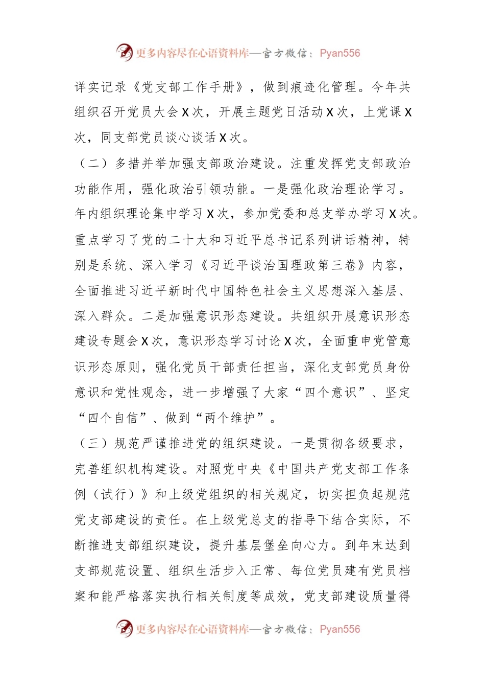 党支部书记2023年抓基层党建工作述职报告（2）.docx_第2页